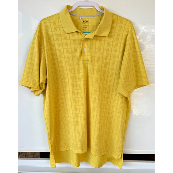 adidas Other - Adidas Golf Men's Yellow ClimaCool Polo Shirt - Size Large